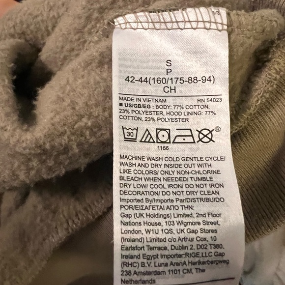 GAP MOCHA BROWN WOMENS HOODIE SMALL YEEZY YZY - Picture 5 of 5